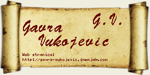 Gavra Vukojević vizit kartica